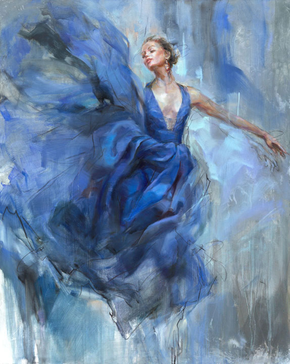 Anna Razumovskaya blue dancer